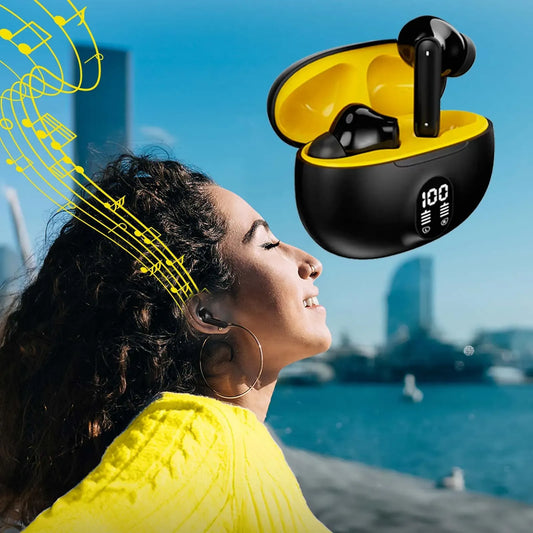 Wireless Earbuds with LED Display