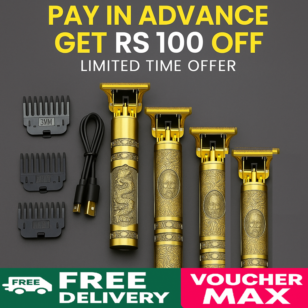 Premium Rechargeable Men's Trimmer