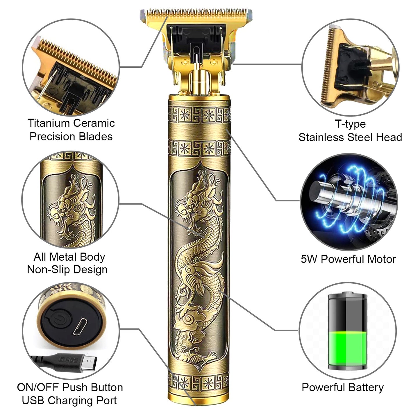 Premium Rechargeable Men's Trimmer