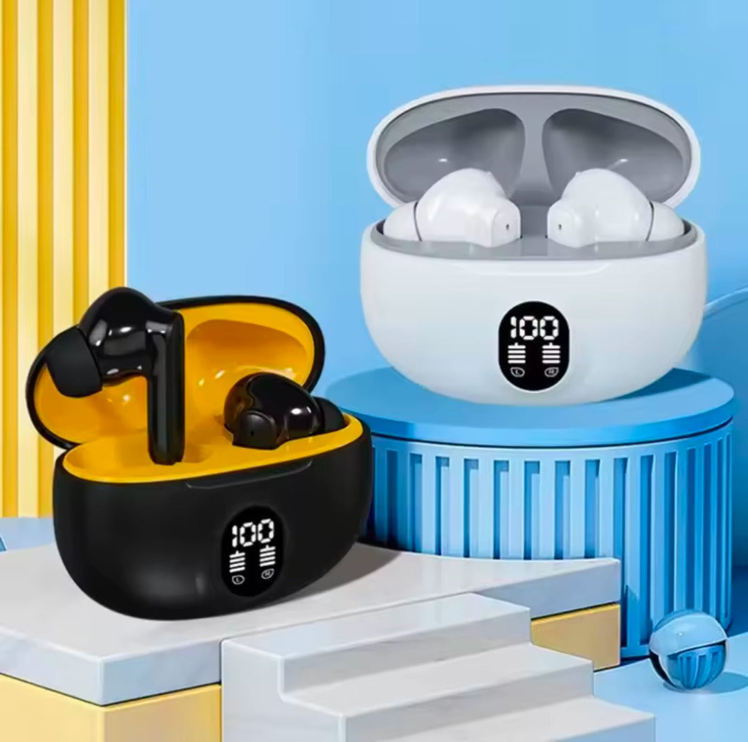 Wireless Earbuds with LED Display
