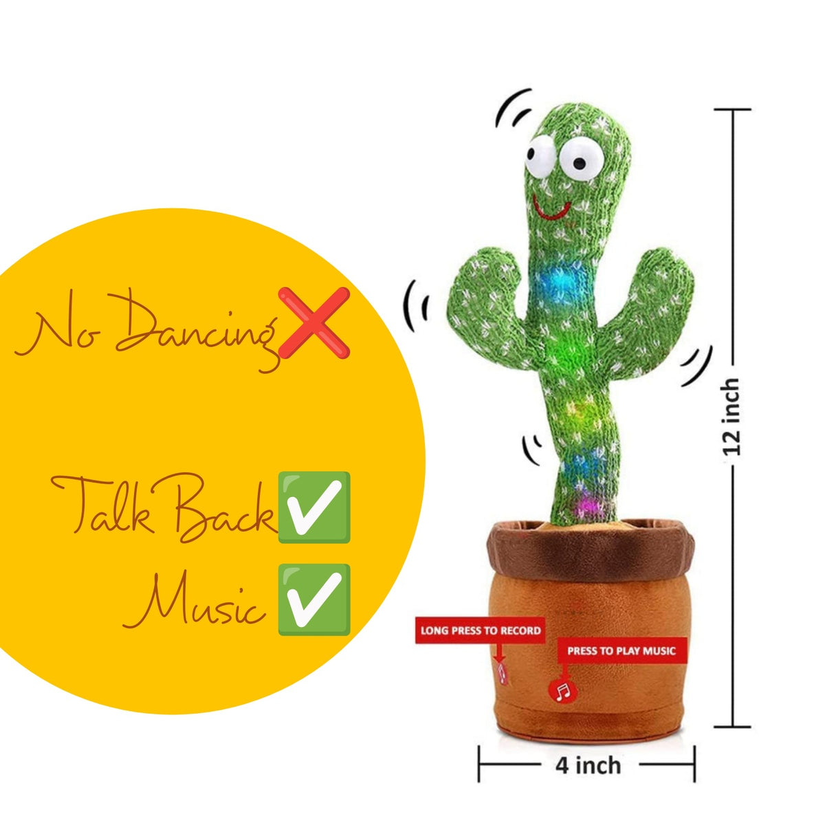 Talking & Dancing Cactus Toy