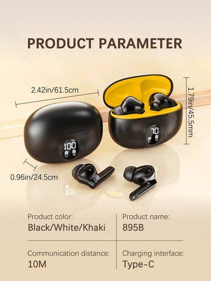 Wireless Earbuds with LED Display